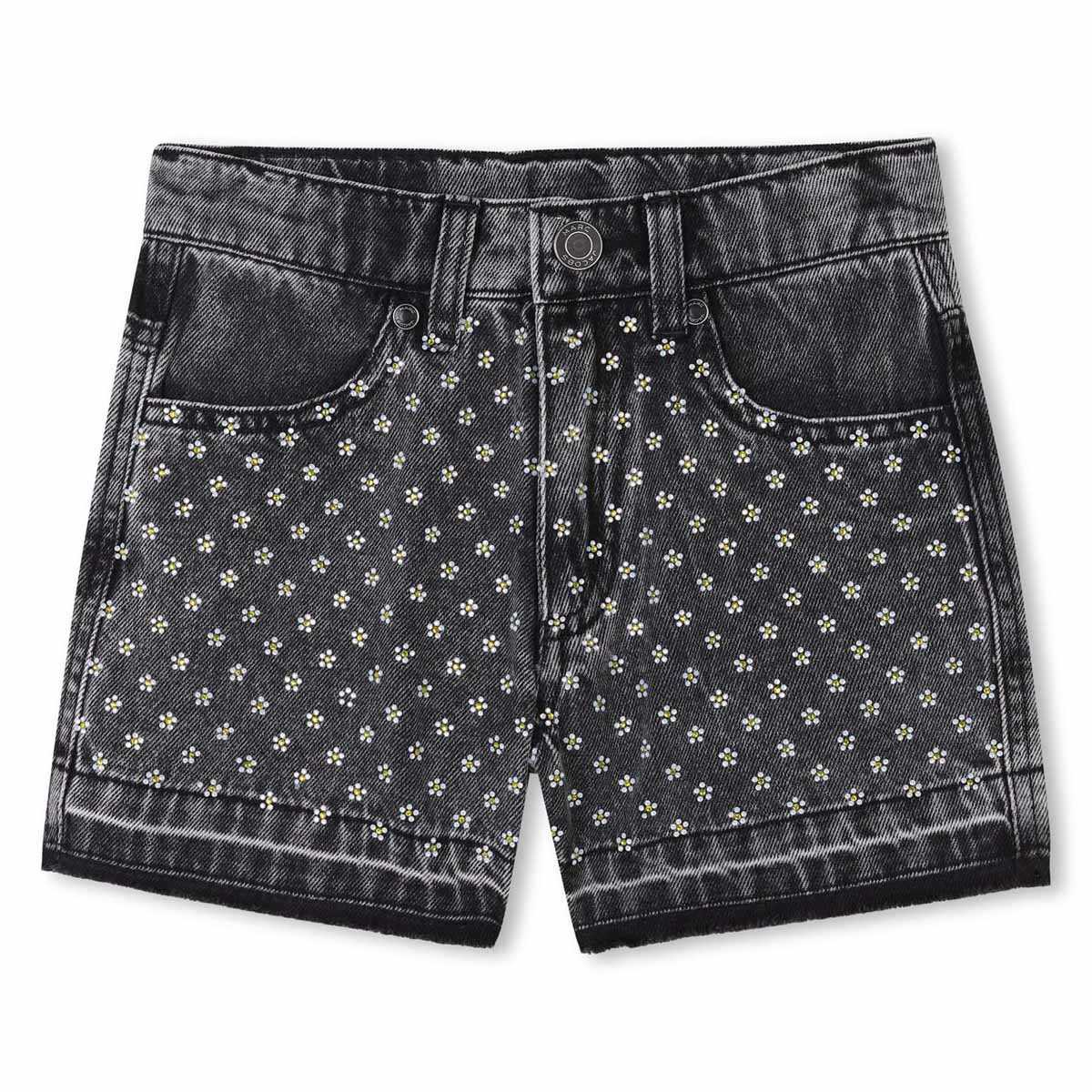 MARC JACOBS Daisy Denim Shorts 4-10Y